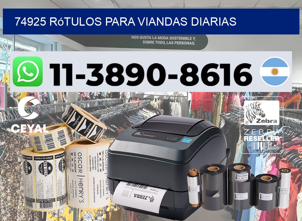 74925 rótulos para viandas diarias