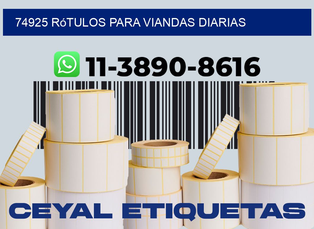 74925 rótulos para viandas diarias