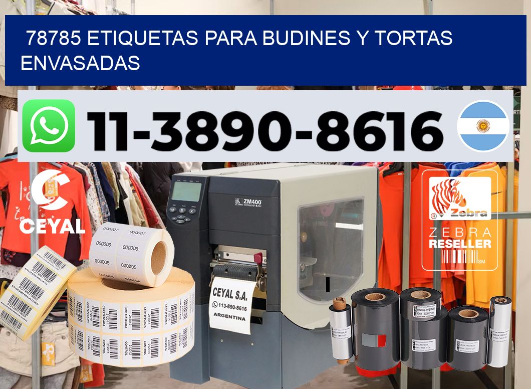 78785 etiquetas para budines y tortas envasadas