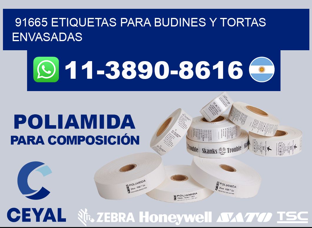91665 etiquetas para budines y tortas envasadas