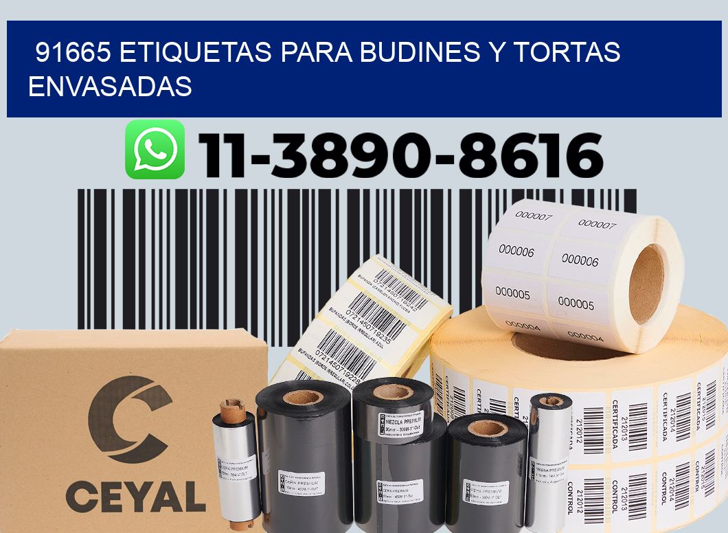 91665 etiquetas para budines y tortas envasadas