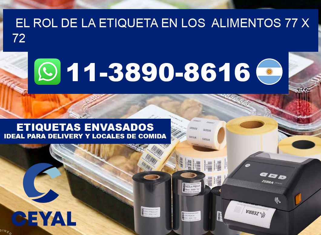 El rol de la etiqueta en los  alimentos 77 x 72