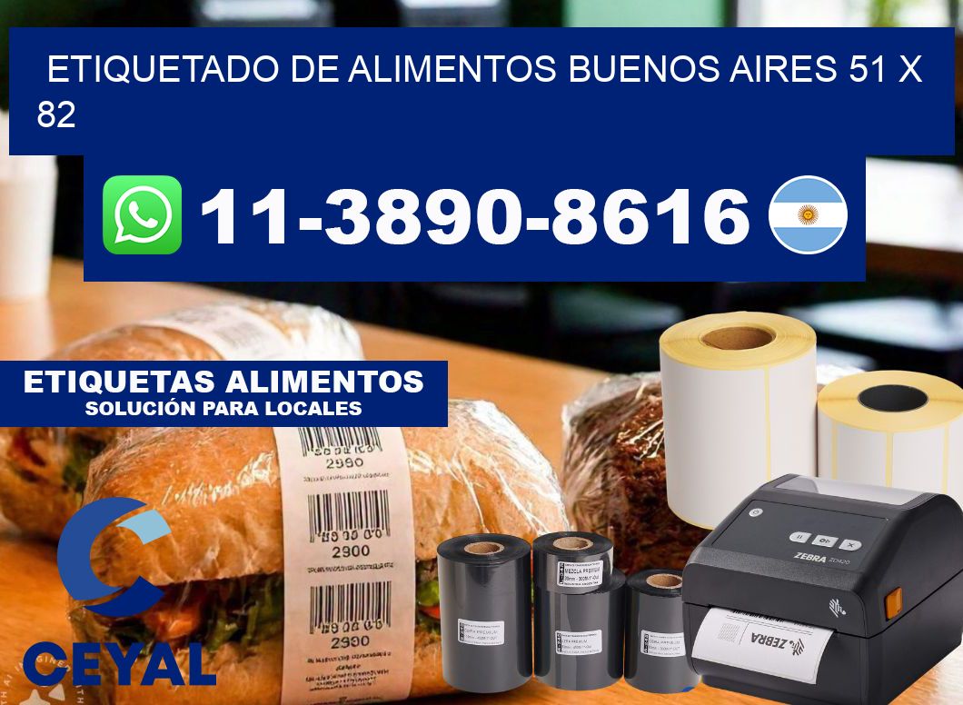 Etiquetado de alimentos buenos aires 51 x 82