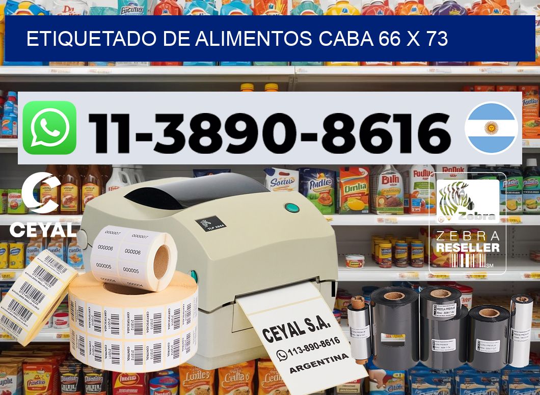 Etiquetado de alimentos caba 66 x 73