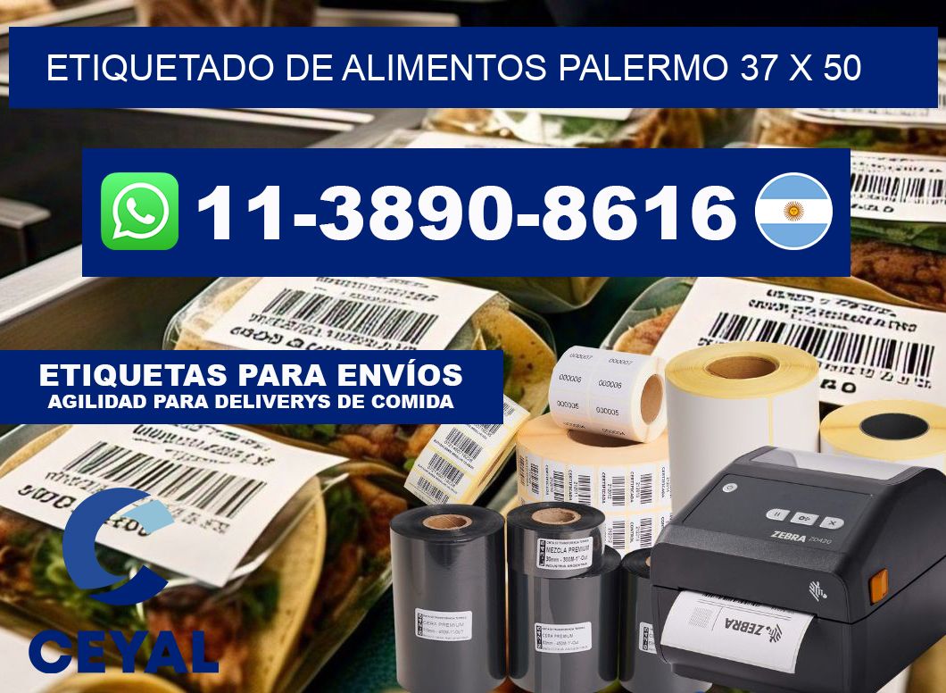 Etiquetado de alimentos palermo 37 x 50
