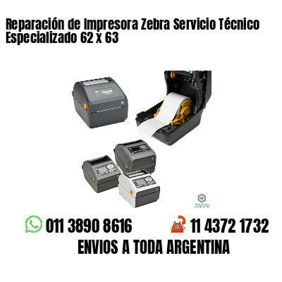 Reparación de Impresora Zebra Servicio Técnico Especializado 62 x 63