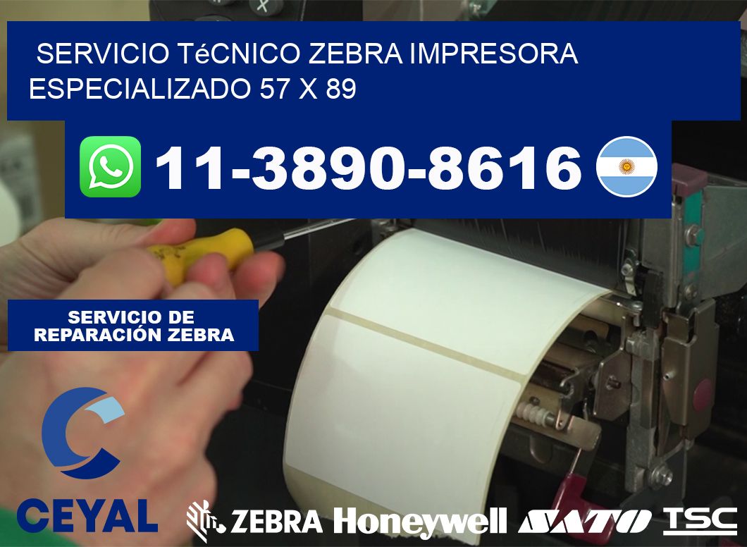 Servicio Técnico Zebra Impresora Especializado 57 x 89