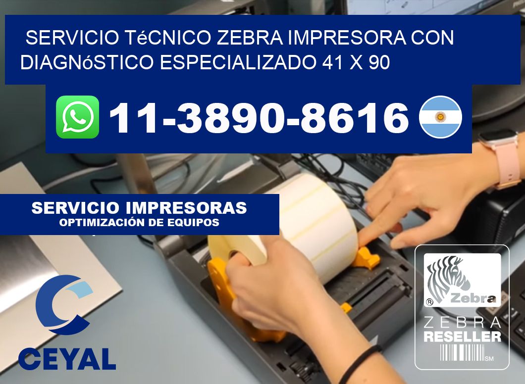 Servicio Técnico Zebra Impresora con Diagnóstico Especializado 41 x 90