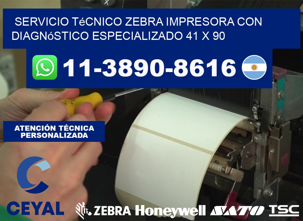 Servicio Técnico Zebra Impresora con Diagnóstico Especializado 41 x 90