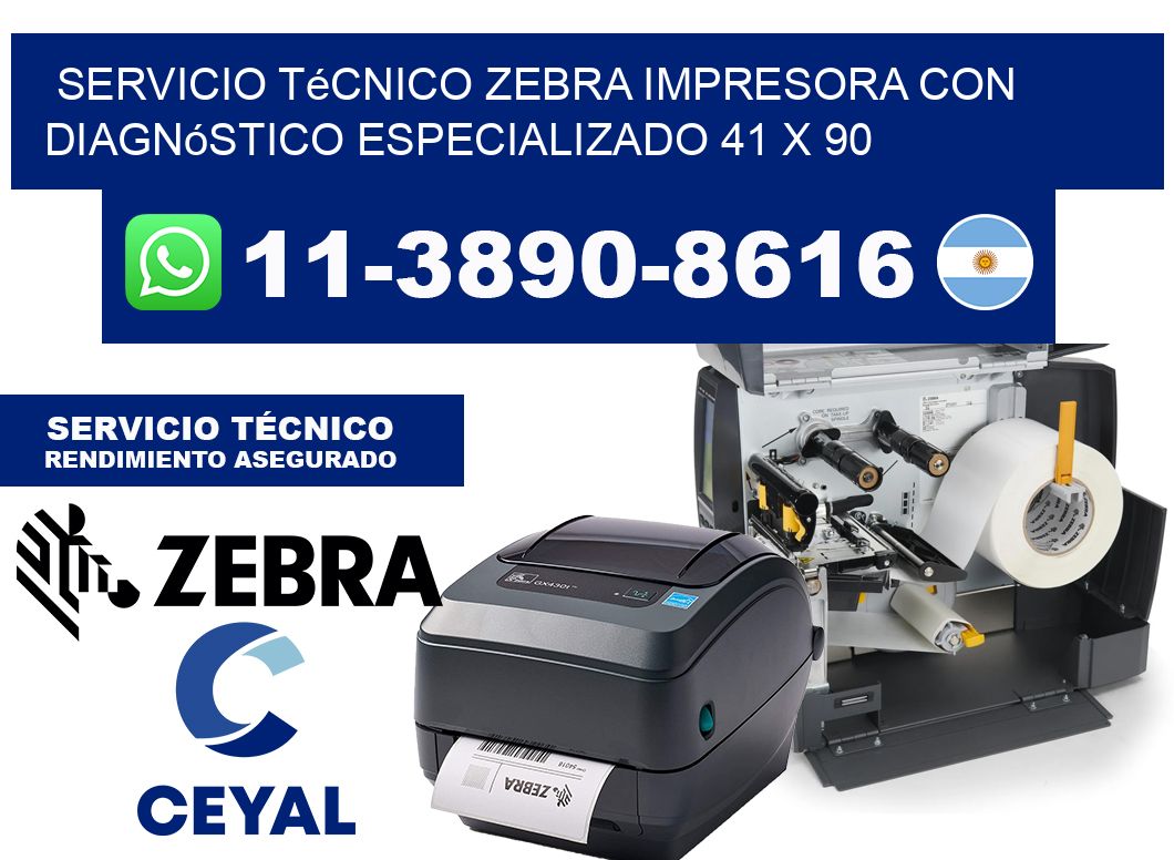 Servicio Técnico Zebra Impresora con Diagnóstico Especializado 41 x 90