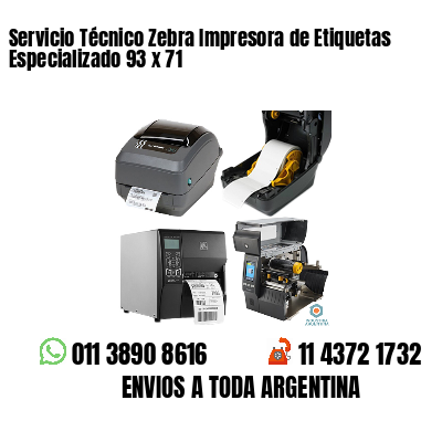 Servicio Técnico Zebra Impresora de Etiquetas Especializado 93 x 71