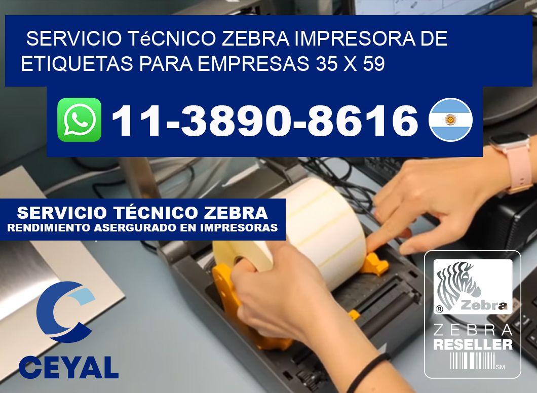 Servicio Técnico Zebra Impresora de Etiquetas para Empresas 35 x 59