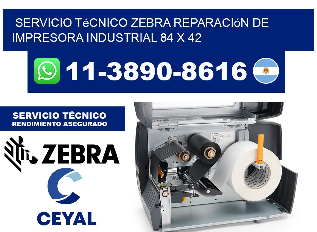 Servicio Técnico Zebra Reparación de Impresora Industrial 84 x 42