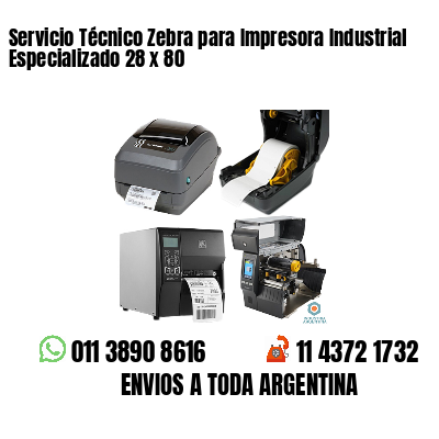 Servicio Técnico Zebra para Impresora Industrial Especializado 28 x 80