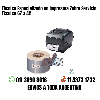 Técnico Especializado en Impresora Zebra Servicio Técnico 67 x 42