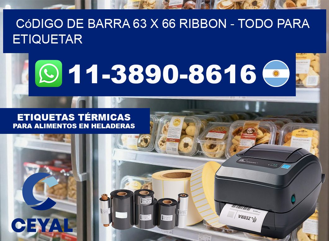 código de barra 63 x 66 ribbon – Todo para Etiquetar