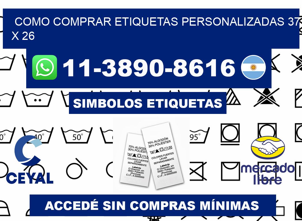 como comprar etiquetas personalizadas 37 x 26