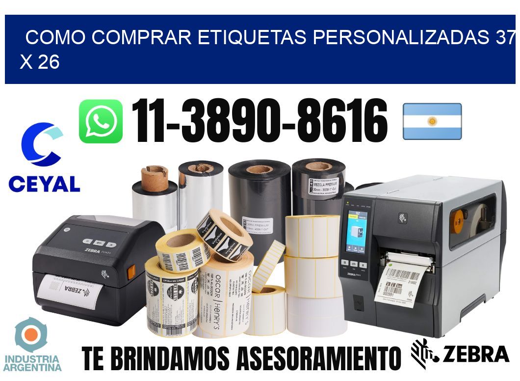 como comprar etiquetas personalizadas 37 x 26
