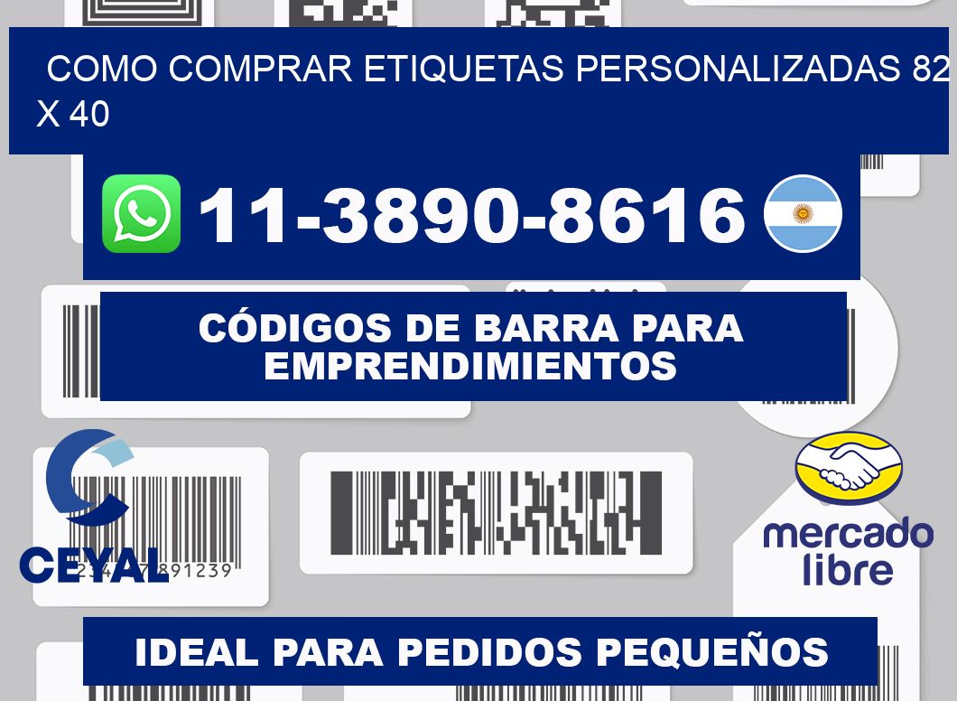 como comprar etiquetas personalizadas 82 x 40