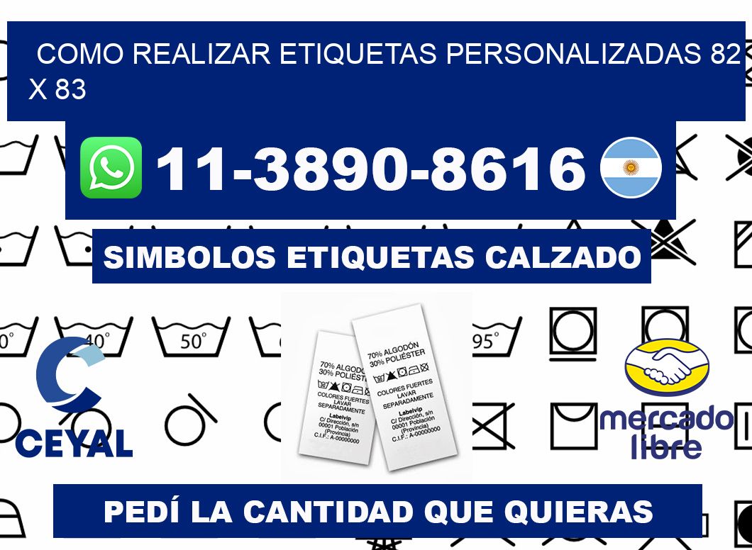 como realizar etiquetas personalizadas 82 x 83