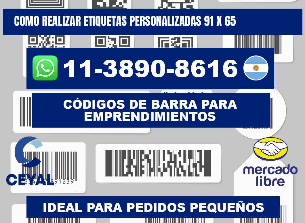 como realizar etiquetas personalizadas 91 x 65