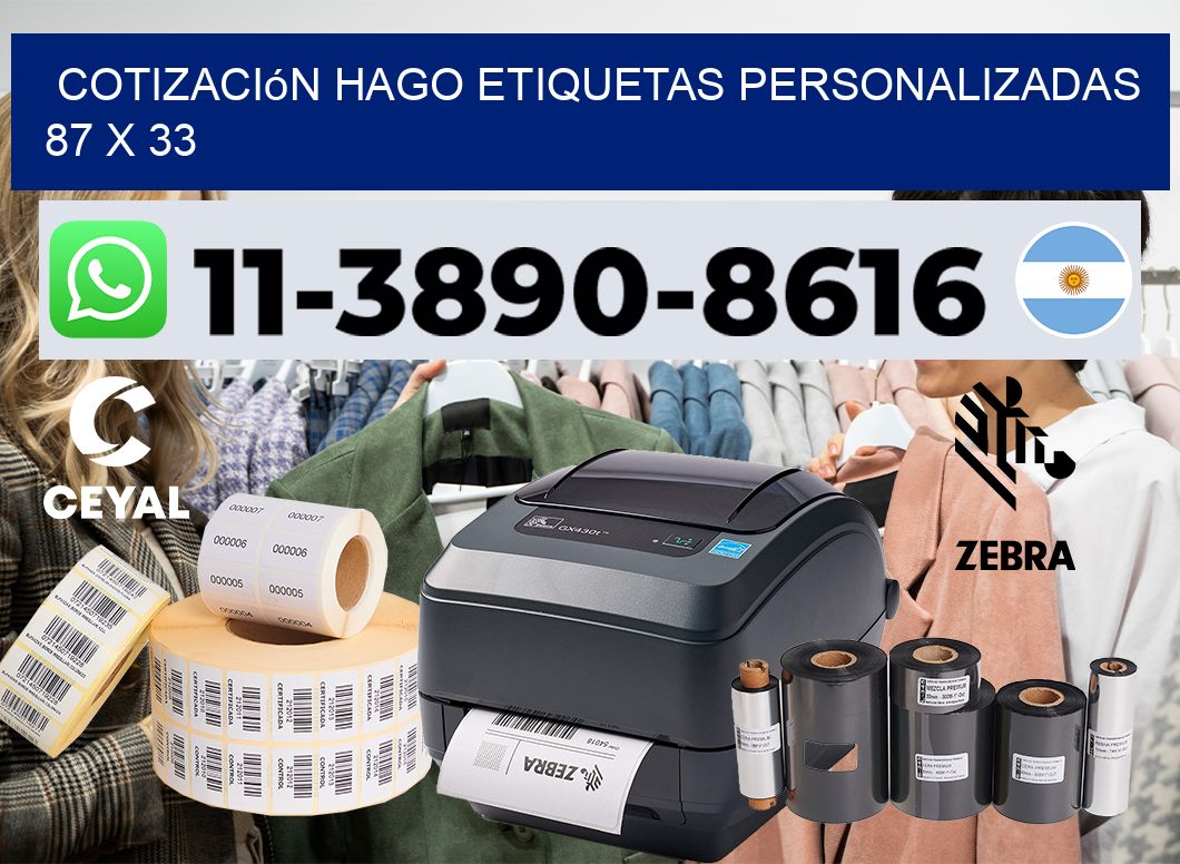 cotización hago etiquetas personalizadas 87 x 33