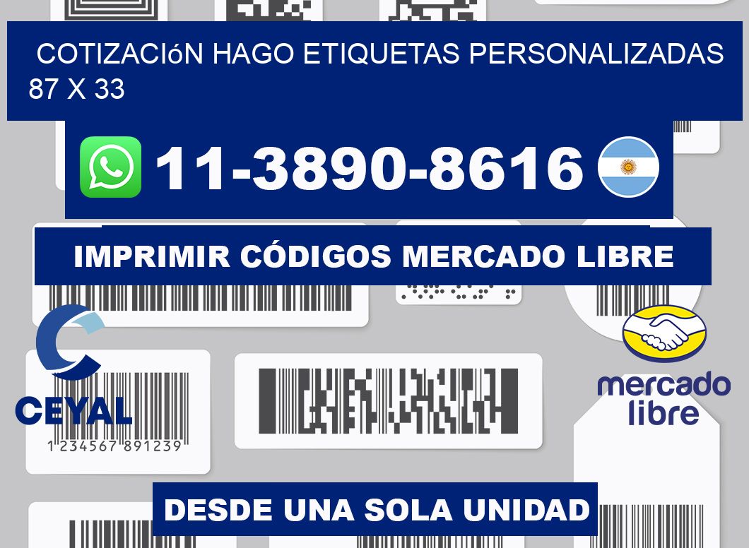 cotización hago etiquetas personalizadas 87 x 33