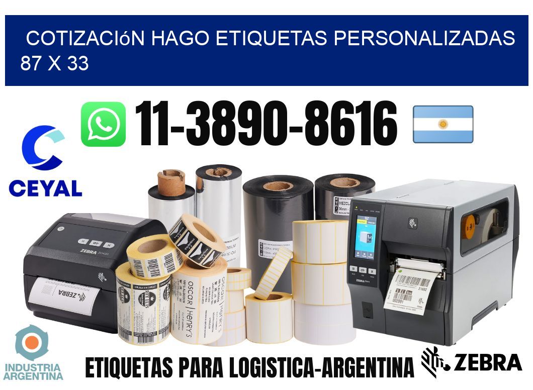 cotización hago etiquetas personalizadas 87 x 33
