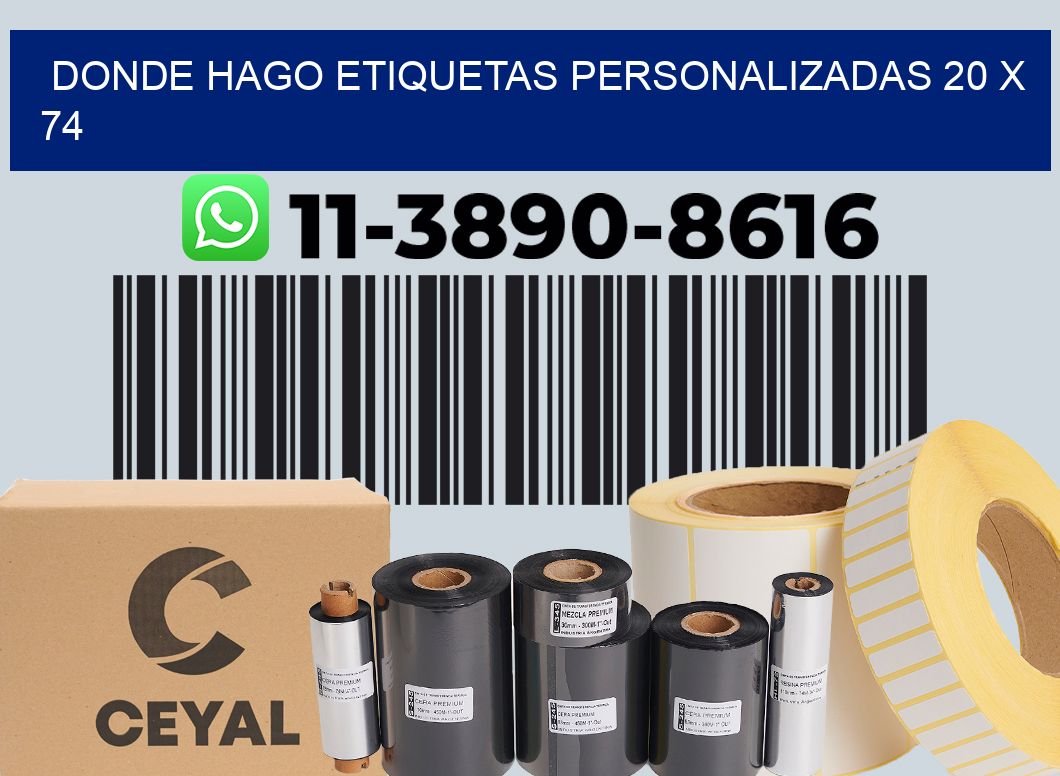 donde hago etiquetas personalizadas 20 x 74