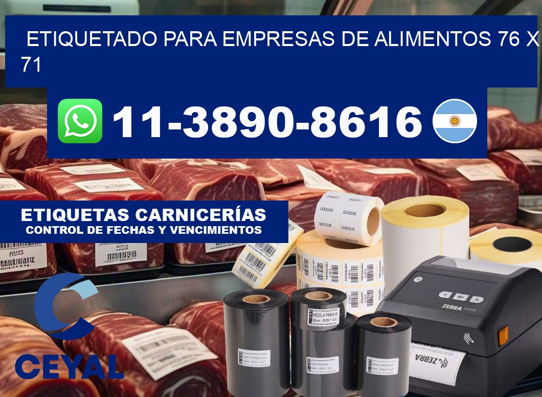etiquetado para empresas de alimentos 76 x 71