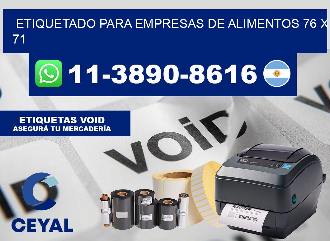 etiquetado para empresas de alimentos 76 x 71