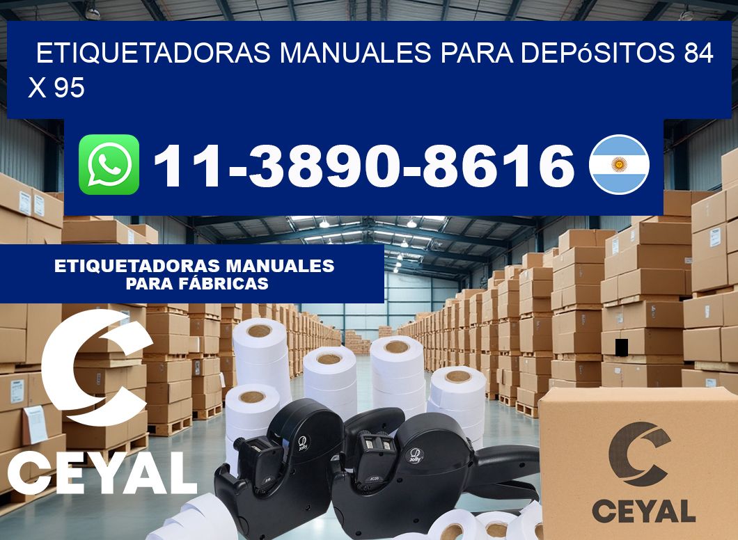 etiquetadoras manuales para depósitos 84 x 95