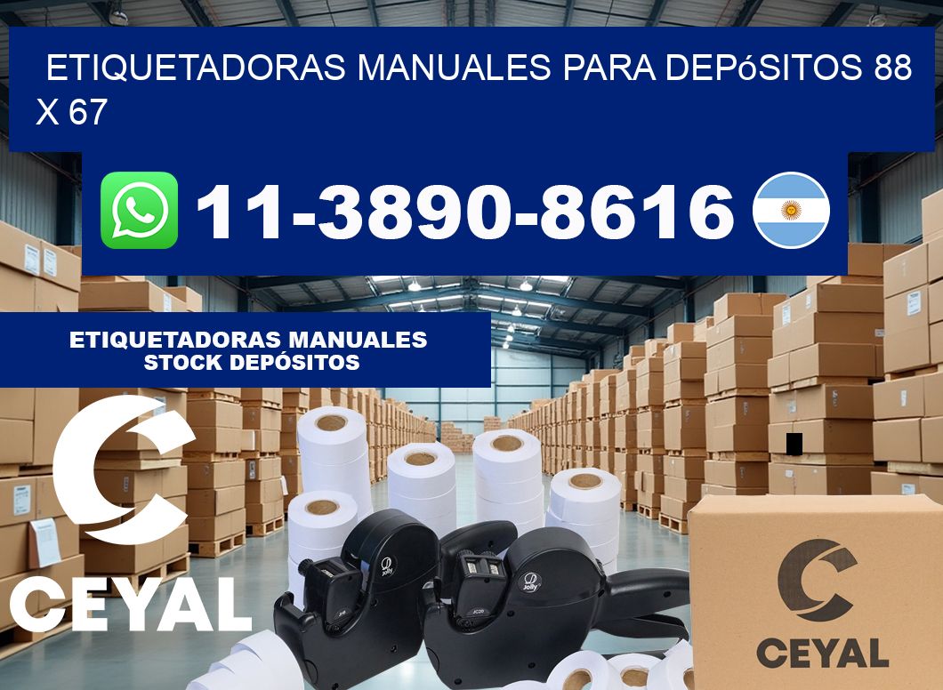 etiquetadoras manuales para depósitos 88 x 67
