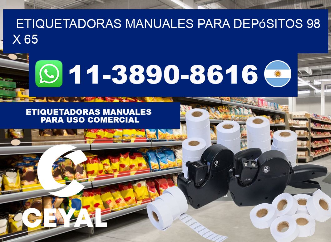 etiquetadoras manuales para depósitos 98 x 65