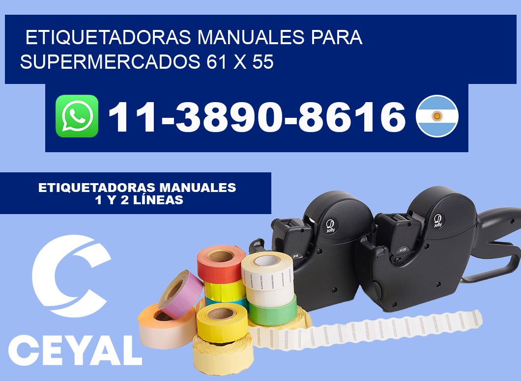 etiquetadoras manuales para supermercados 61 x 55