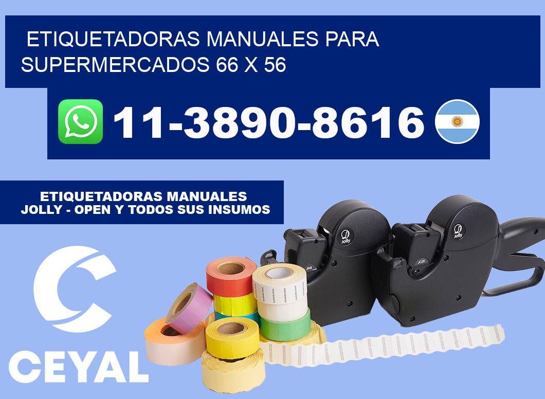 etiquetadoras manuales para supermercados 66 x 56