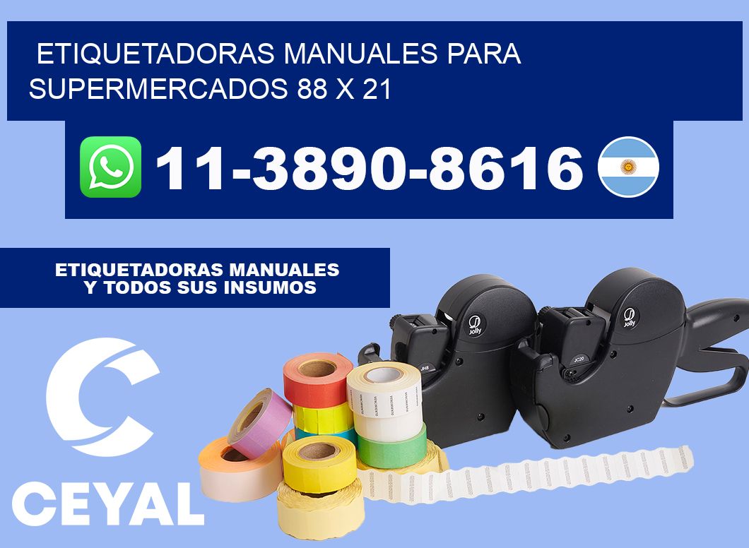 etiquetadoras manuales para supermercados 88 x 21