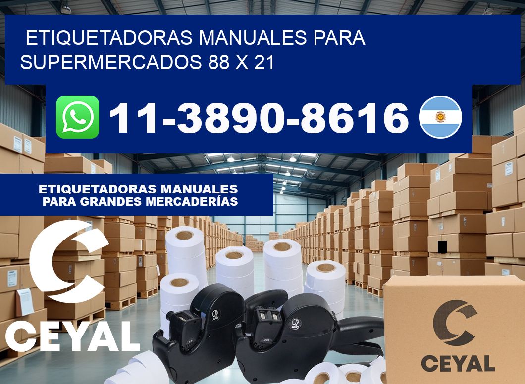 etiquetadoras manuales para supermercados 88 x 21