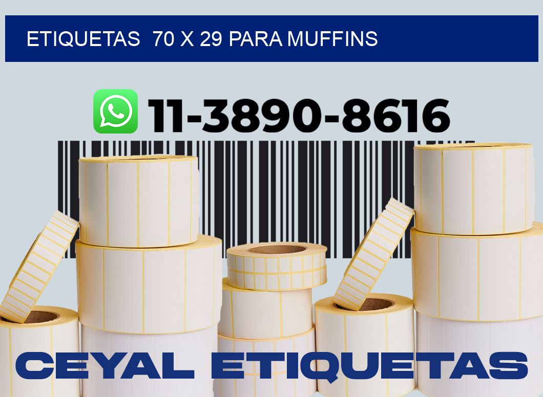 etiquetas 70 x 29 para Muffins