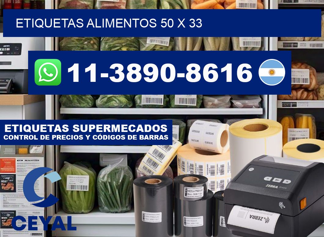 etiquetas alimentos 50 x 33