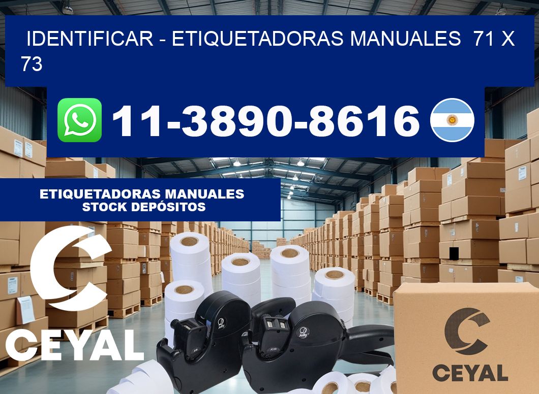 identificar – Etiquetadoras Manuales  71 x 73