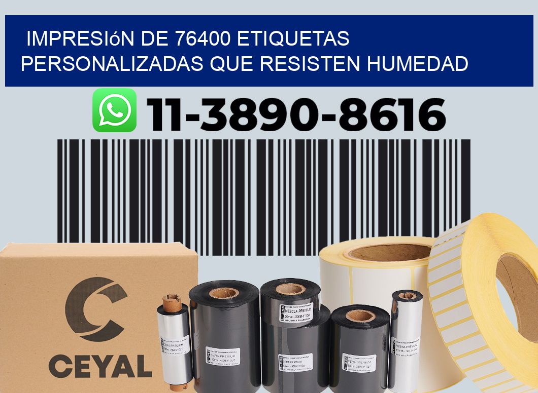 impresión de 76400 etiquetas personalizadas que resisten humedad