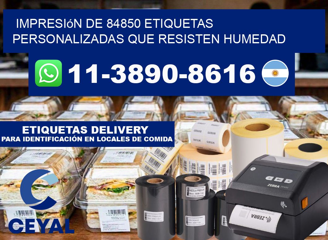 impresión de 84850 etiquetas personalizadas que resisten humedad