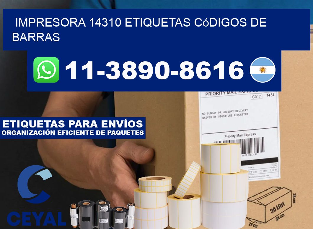 impresora 14310 etiquetas códigos de barras