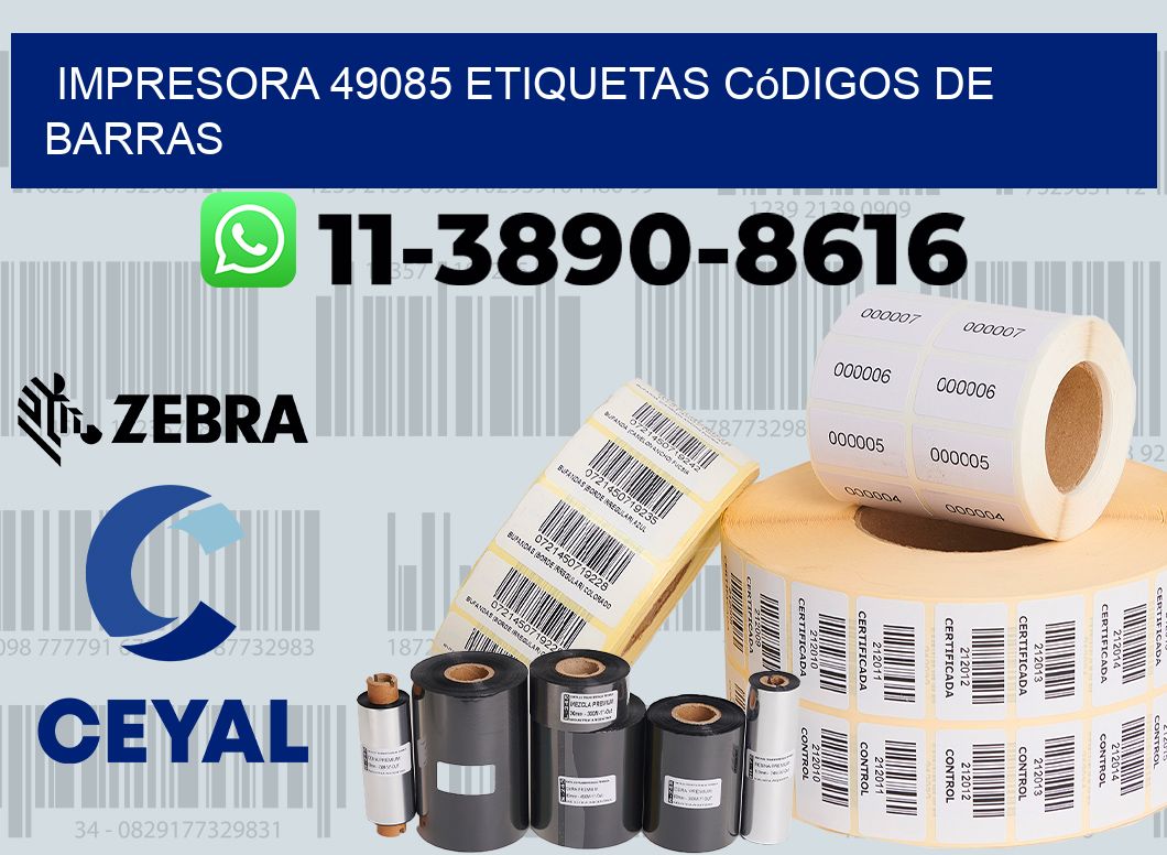 impresora 49085 etiquetas códigos de barras