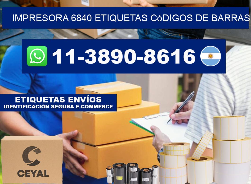 impresora 6840 etiquetas códigos de barras