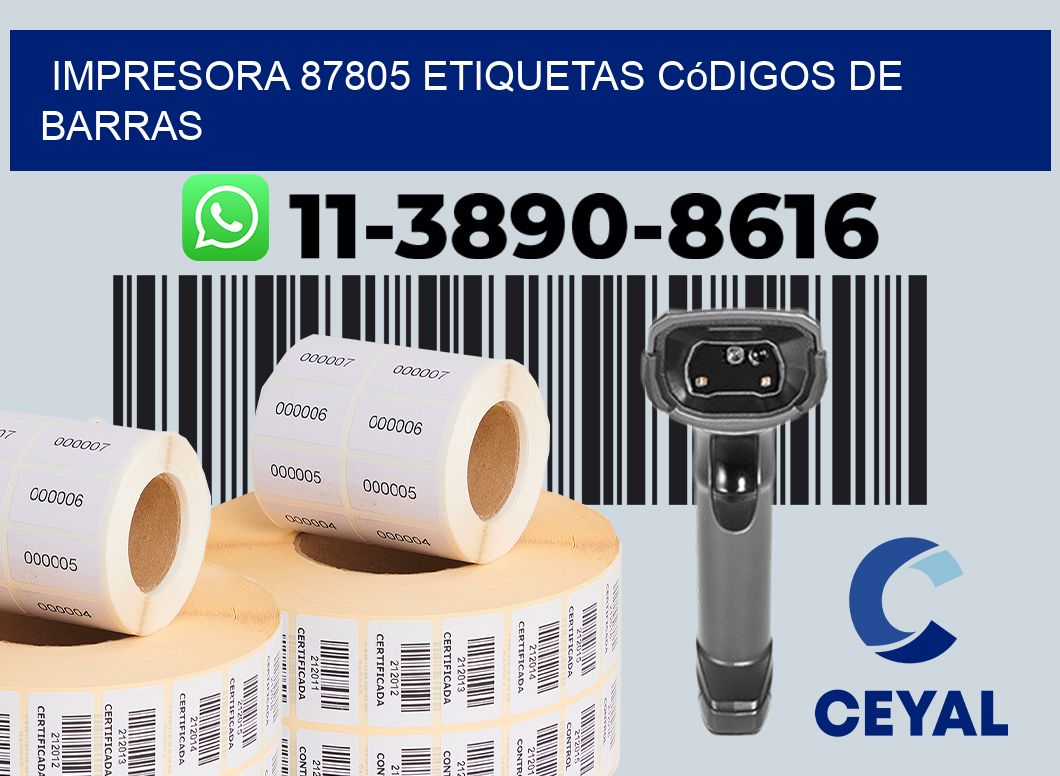 impresora 87805 etiquetas códigos de barras