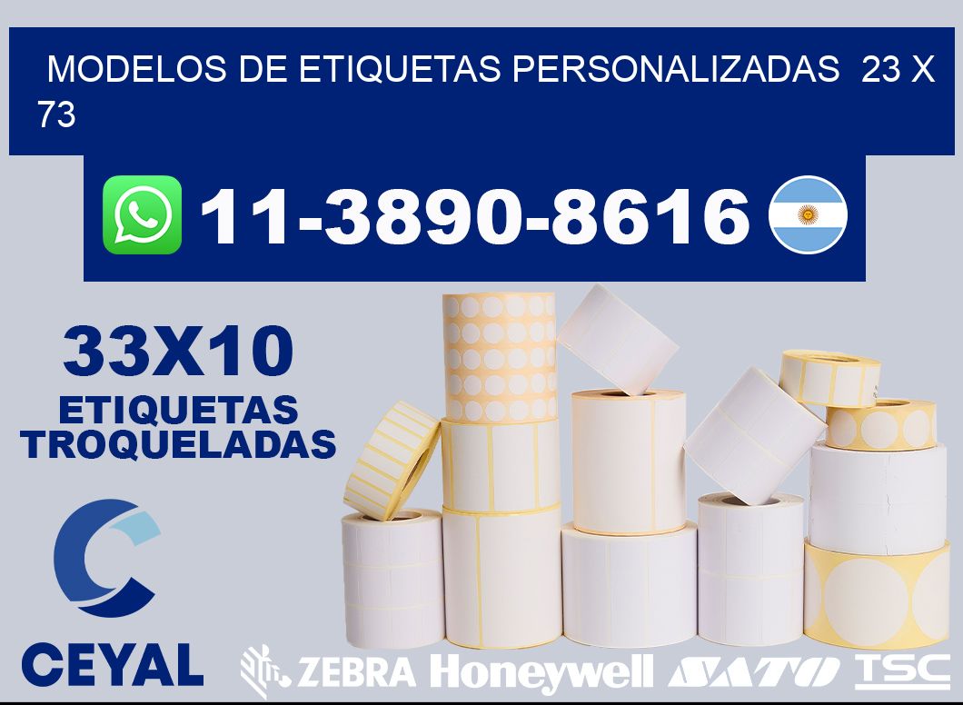modelos de etiquetas personalizadas 23 x 73