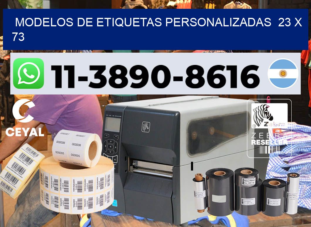 modelos de etiquetas personalizadas 23 x 73