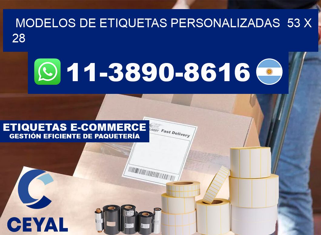 modelos de etiquetas personalizadas 53 x 28